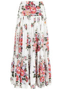Dolce & Gabbana Tiered Floral Skirt