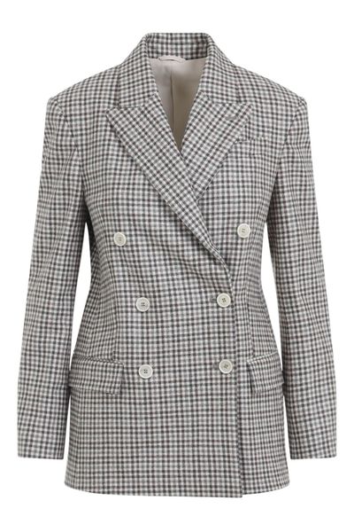 Brunello Cucinelli Double-Breasted Tailored Blazer