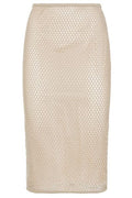 Prada Logo Plaque Midi Skirt