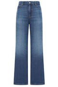 Ganni Logo Patch Wide-Leg Jeans