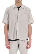 Herno Short-Sleeved Pintriped Shirt