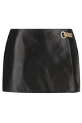 Balenciaga Buckled Leather Skort