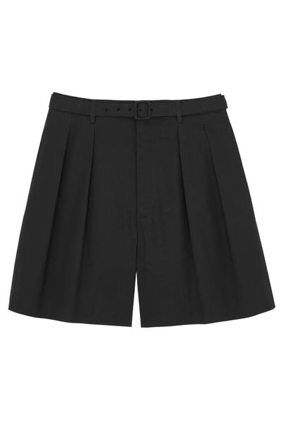 Saint Laurent Belted Tailored Bermuda Shorts