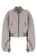 Rick Owens Secchia Ruched Bomber Jacket