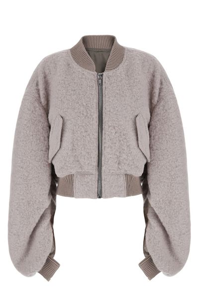 Rick Owens Secchia Ruched Bomber Jacket