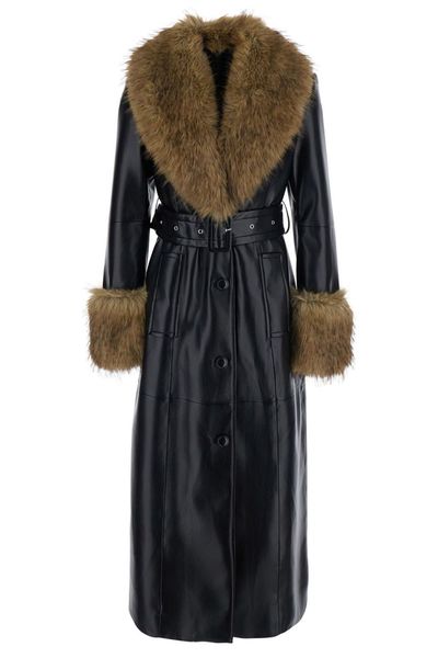 Stand Studio Star Belted Trimmed Coat