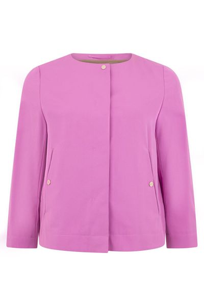 Herno Collarless Button Blazer