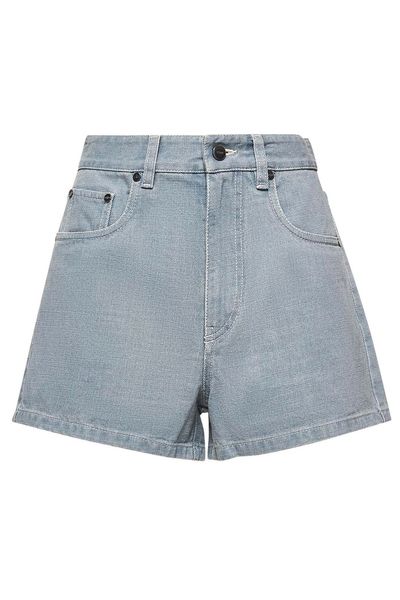 Fendi FF Embossed Denim Shorts