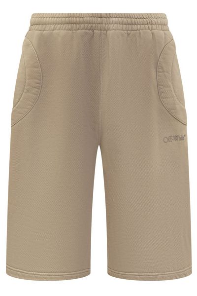 Off-White Logo Detailed High Waist Shorts