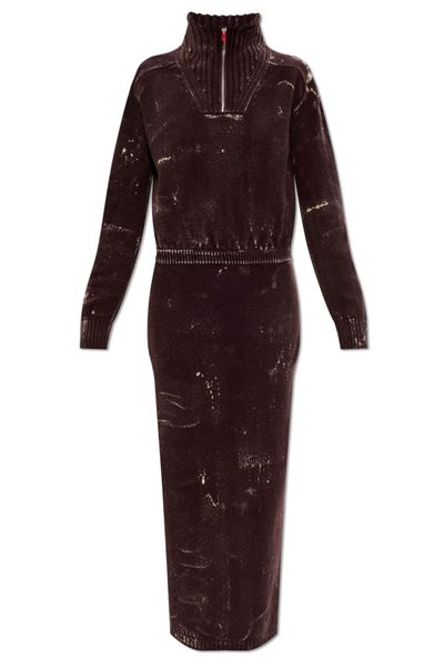 Diesel M-Marcelle Distressed Midi Dress