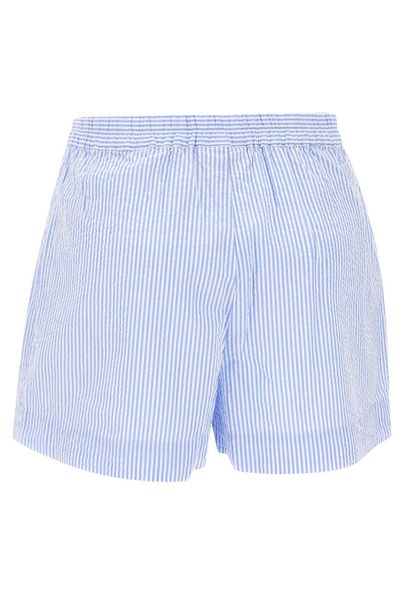 Mc2 Saint Barth Amani Striped Pleated Shorts