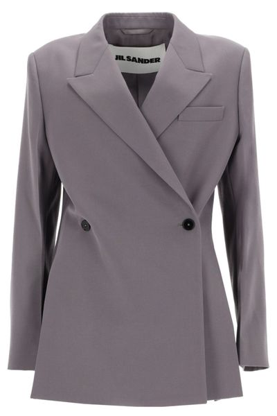 Jil Sander Gabardine Double Breasted Blazer