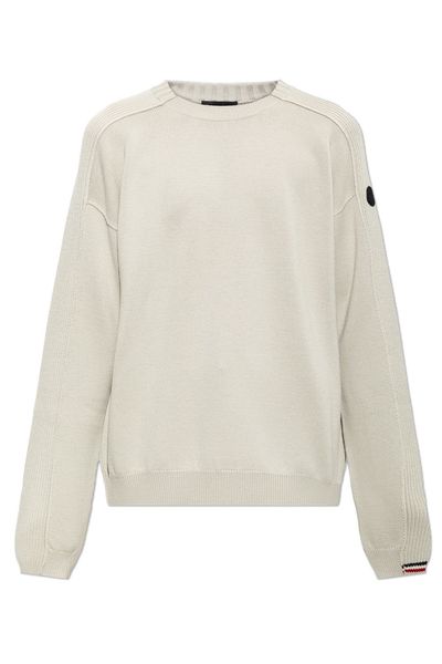 Moncler Textured Crew-Neck Knitted Sweater