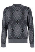 Dolce & Gabbana Logo Intarsia Knitted Jumper