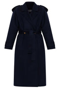 Versace Double Breasted Belted Trench Coat