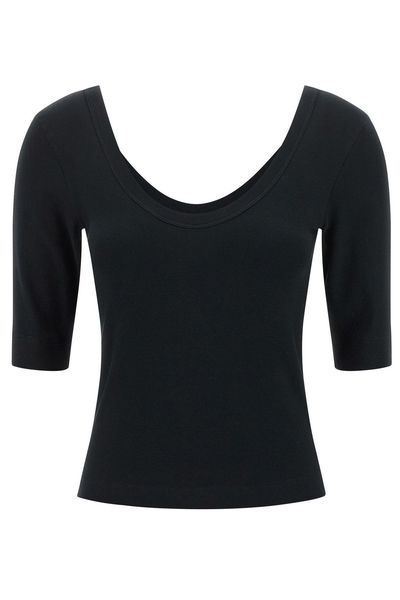 Brunello Cucinelli Scoop Neck Straight Hem T-Shirt