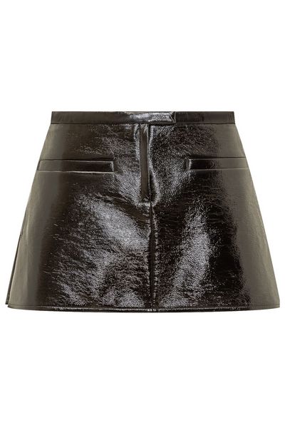 Courrèges Vinyl Trapeze Mini Skirt