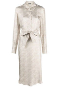 Kiton Belted Midi Shirt Dress