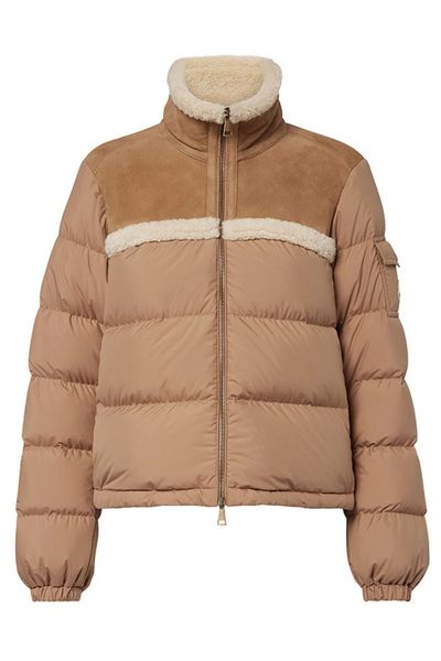 Moncler Aurore Logo Patch Padded Jacket