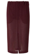 Saint Laurent Front Slit Pencil Skirt