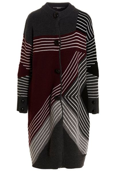 Stella McCartney Crewneck Buttoned Coat