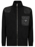 Prada Zip-Up High Neck Cardigan