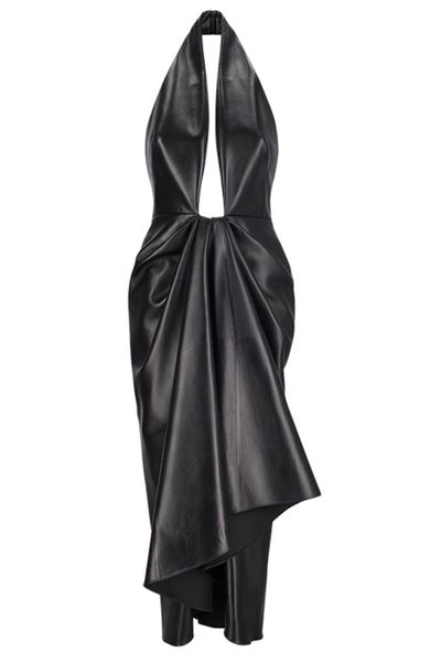 Givenchy Draped Leather Dress