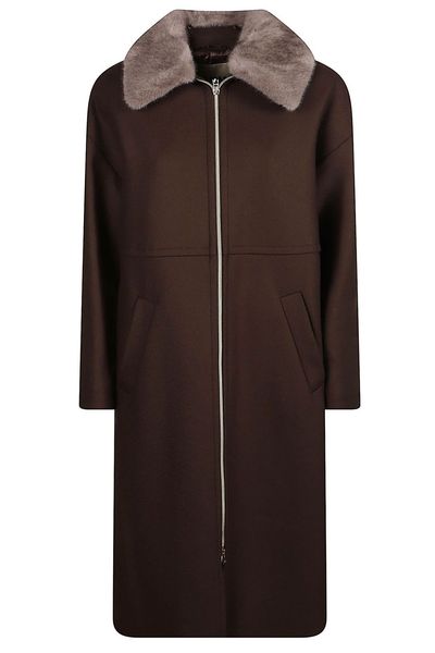 Herno Fur-Trim Zipped Coat