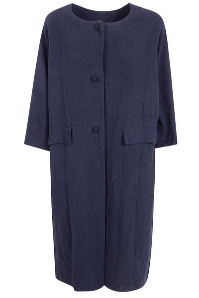 Daniela Gregis Tartaruga Buttoned Linen Coat