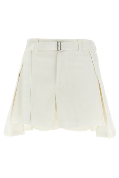 Sacai Belted Waist Shorts