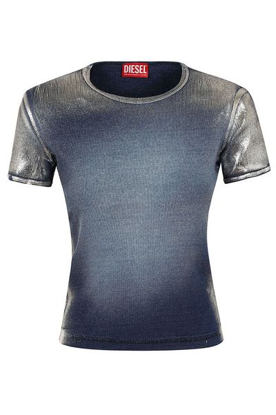 Diesel T-Ele-Long-Q1 Faded Metallic T-Shirt
