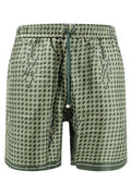 Amiri Houndstooth Logo Printed Shorts