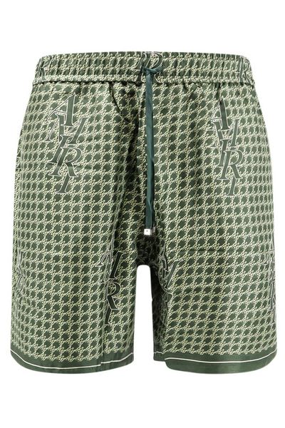 Amiri Houndstooth Logo Printed Shorts