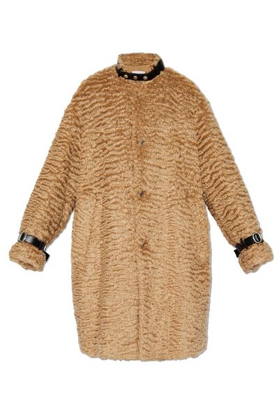 Jil Sander Detachable Leather Neck Strap Calf-Length Coat