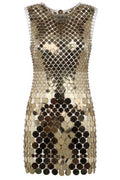 Rabanne Studded Disc Mini Dress