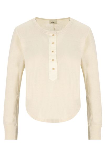 Isabel Marant Button-Detail Crewneck Knitted Top