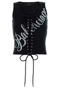 Balenciaga Lace-Up Tank Top