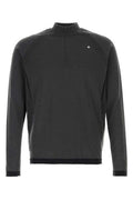Stone Island Logo Embroidered Half-Zip Sweater