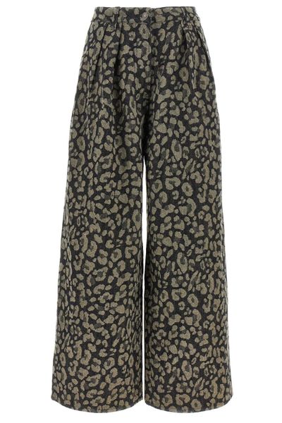 Alanui Seattle Jungle Wide Leg Jeans