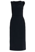 Givenchy Draped Midi Cady Dress