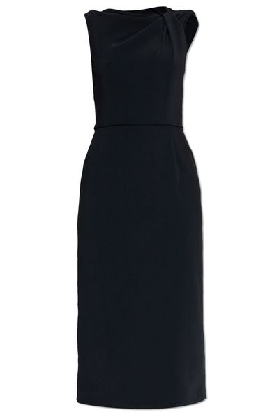 Givenchy Draped Midi Cady Dress