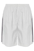 Balenciaga Logo Embroidered Shorts