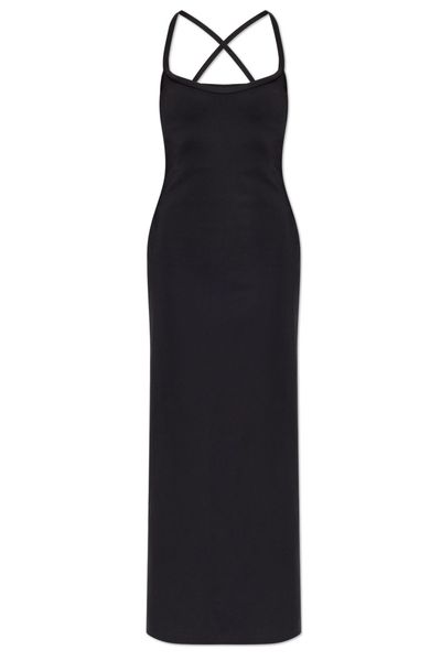 Versace Cross-Strap Maxi Dress
