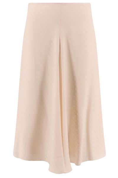 Fendi FF Printed Flared Midi Skirt