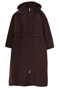 Laminar Belted Hooded Coat