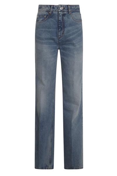 AMI Logo Patch Flared Fit Jeans