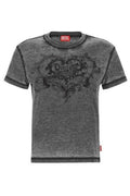 Diesel T-Ila-AA10 Logo Embellished T-Shirt
