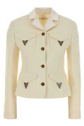 Versace Appliquéd Tailored Blazer