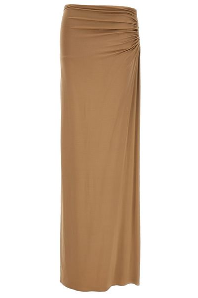 Magda Butrym Cut-Out-Detailed Ruched Maxi Skirt