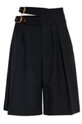Chloé Double-Buckled Knee-Length Shorts